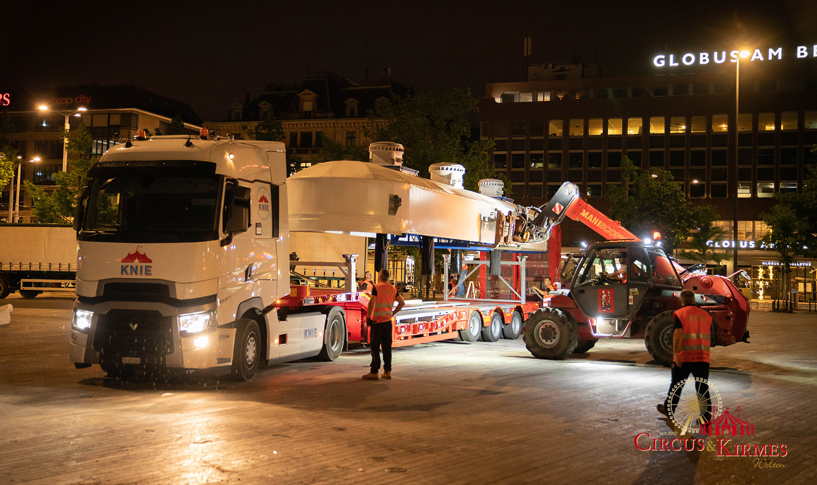 2022 Abbau Circus Knie in Zürich